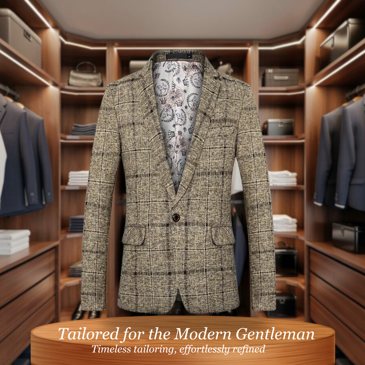 Monaco  | Premium Tailored Check Blazer