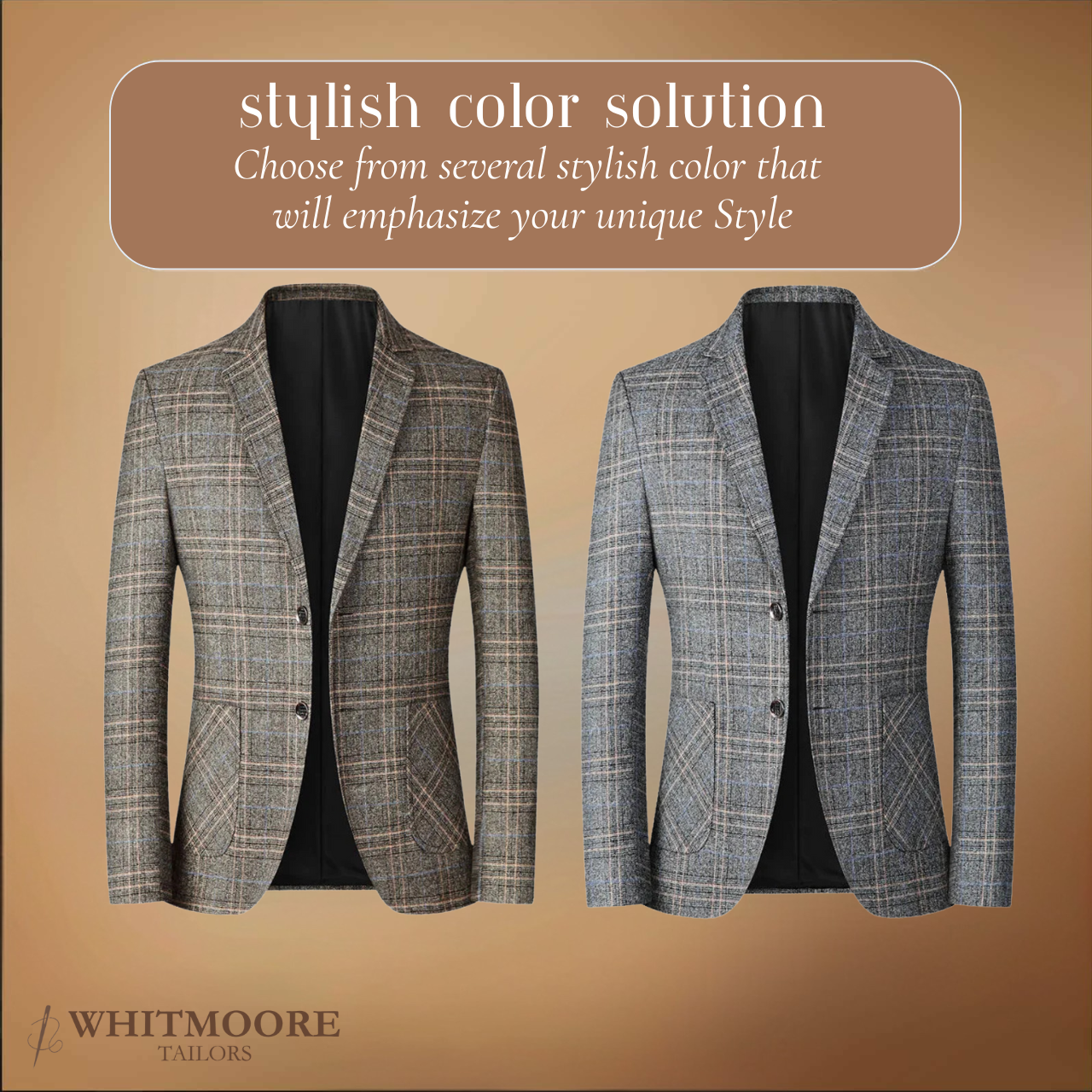 Peter | Tailored Plaid Jacket for Business