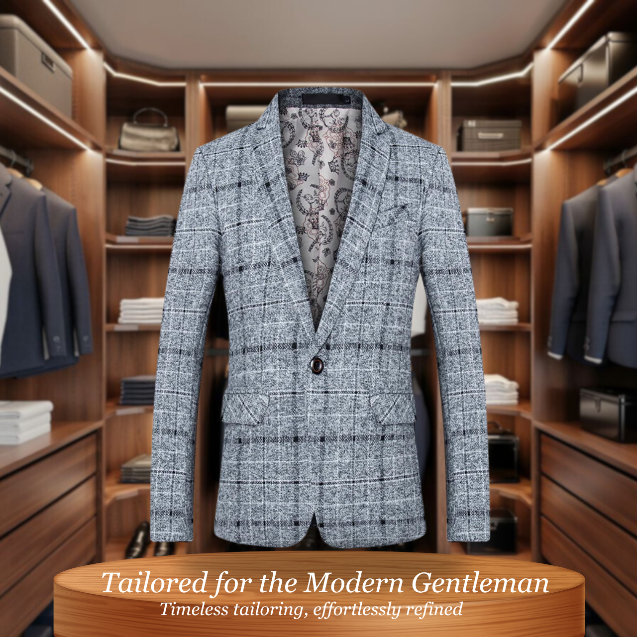 Monaco  | Premium Tailored Check Blazer