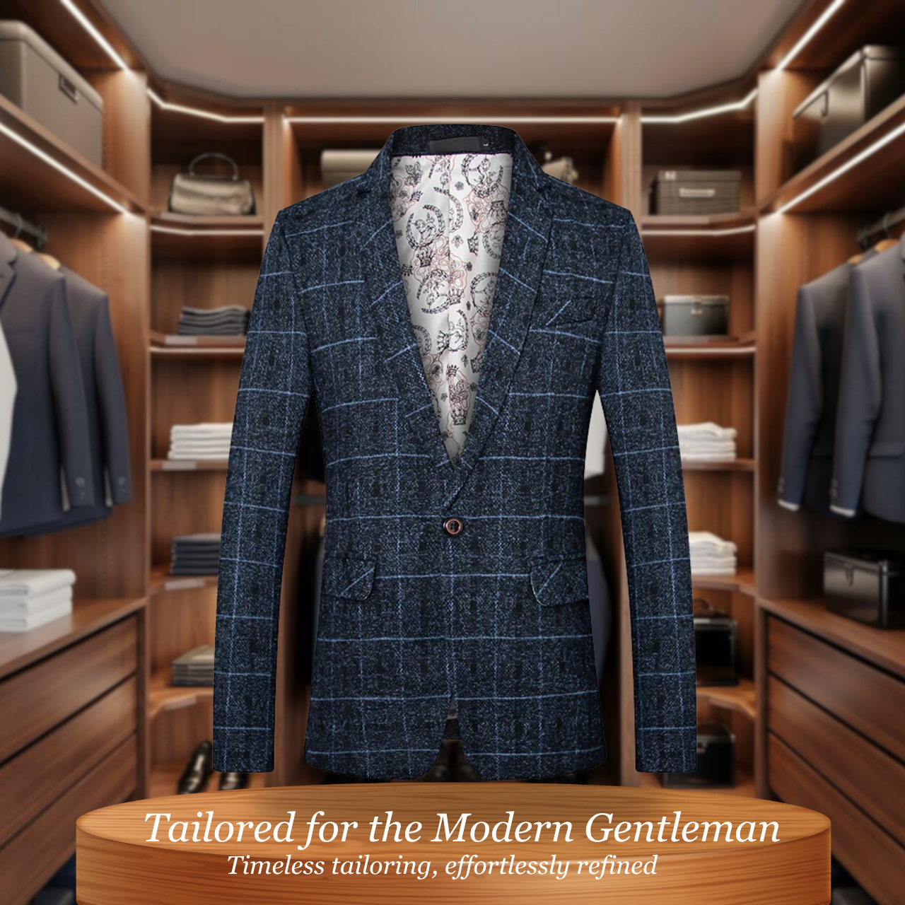 Monaco  | Premium Tailored Check Blazer