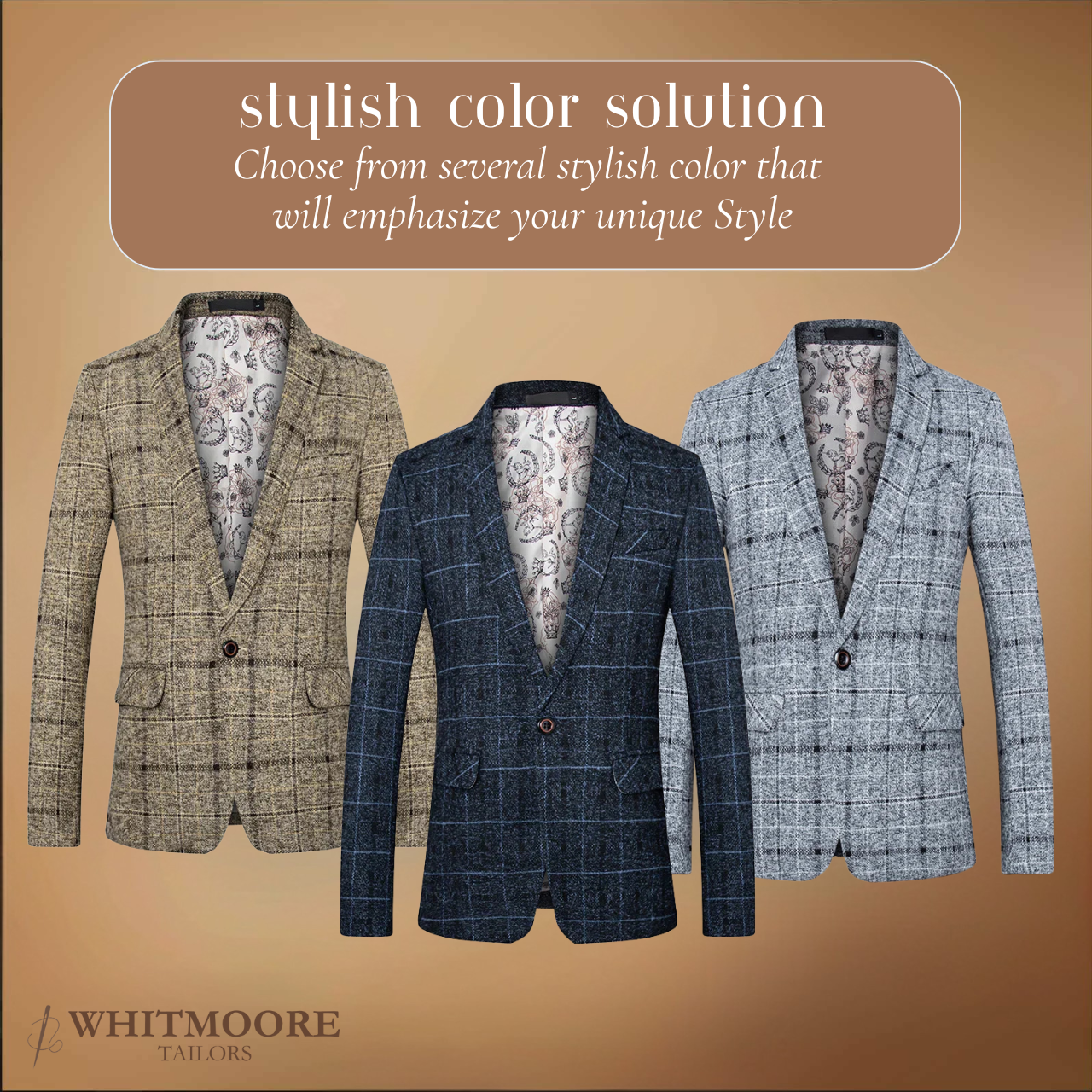 Monaco  | Premium Tailored Check Blazer