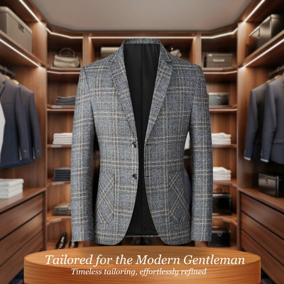 Peter | Tailored Plaid Jacket for Business