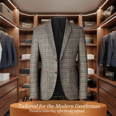 Peter | Tailored Plaid Jacket for Business