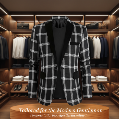 Ethan | Men’s Gentlemen's Plaid Blazer