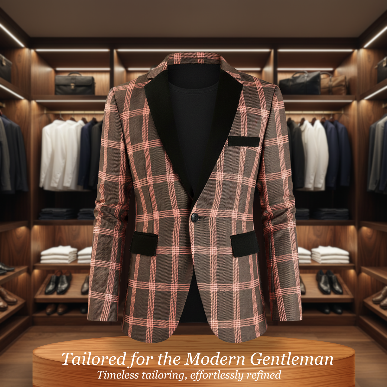 Ethan | Men’s Gentlemen's Plaid Blazer