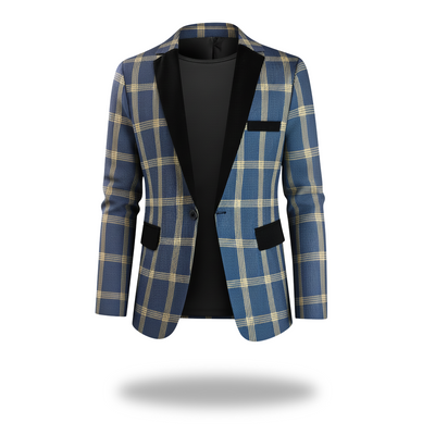 Ethan | Men’s Gentlemen's Plaid Blazer