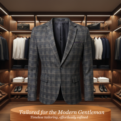 Adrian | British Plaid Suit Jacket