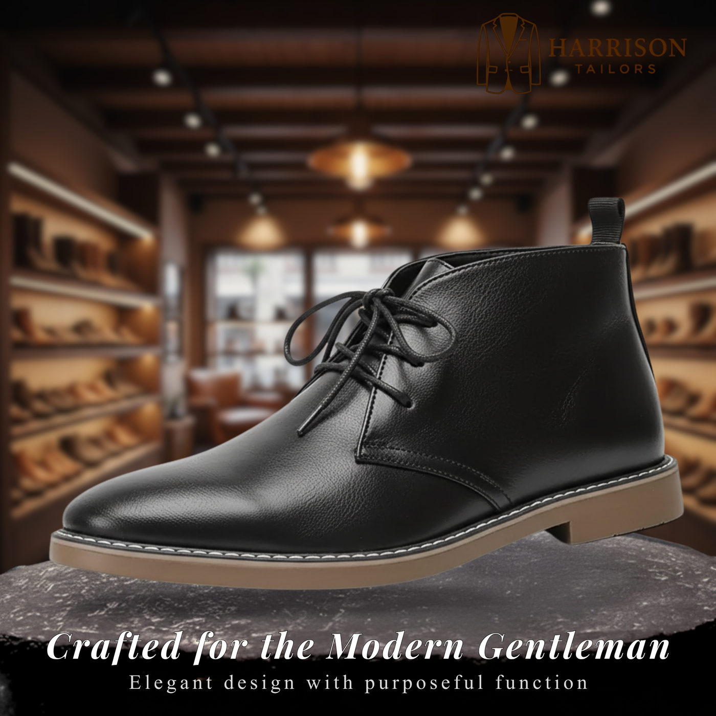 Alexander | Retro British Ankle Boots with Lace-Up Closure