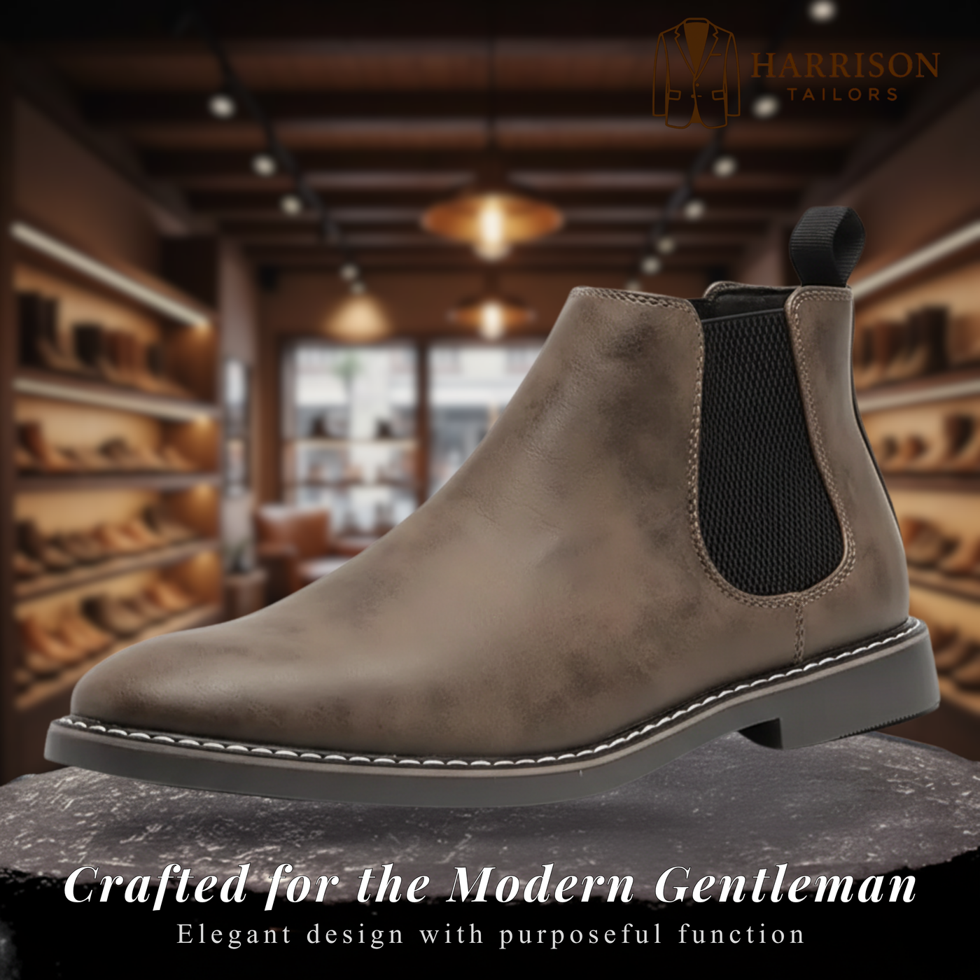 Charles | Ankle Boots with Elastic Closure