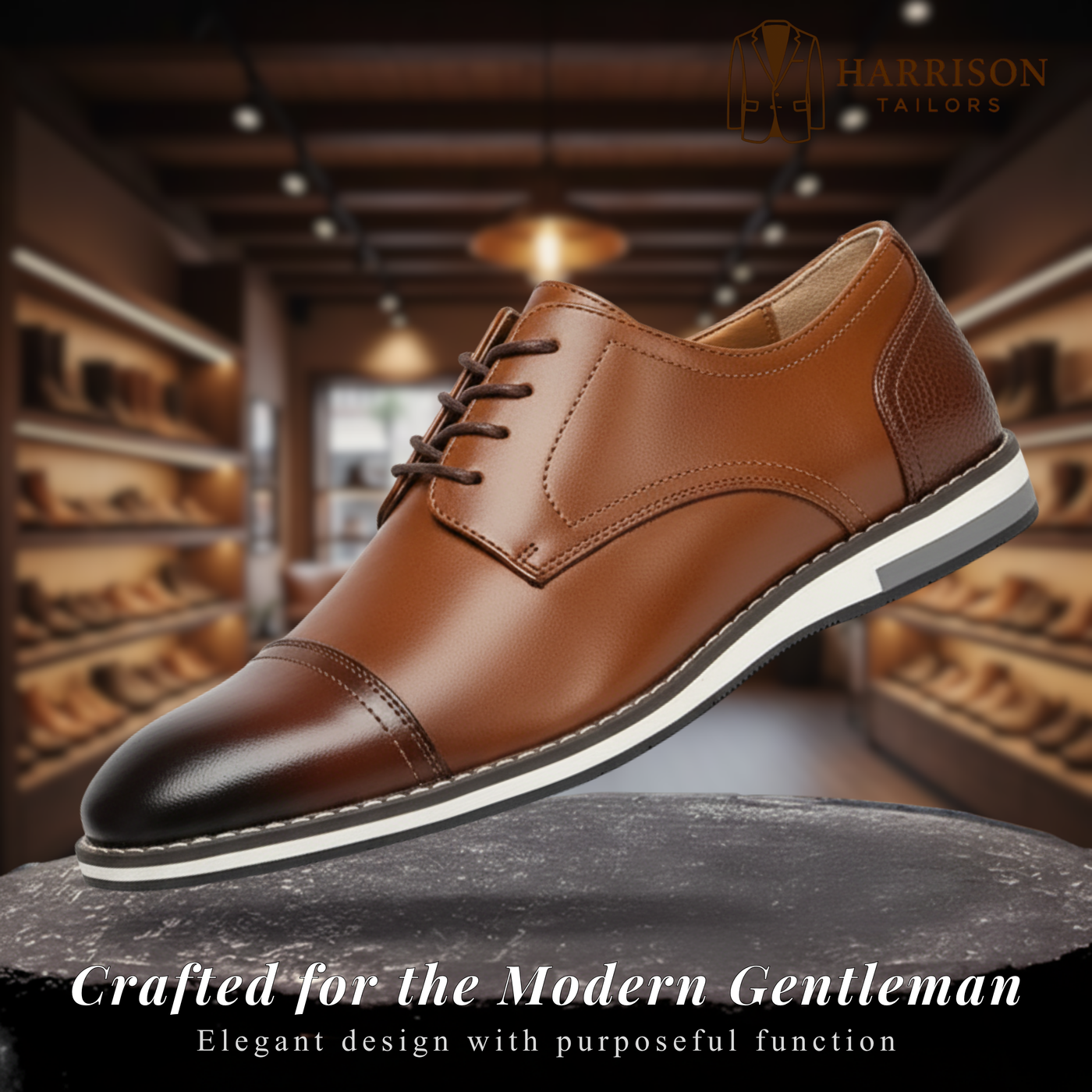 George | Men's Brown Lace-Up Shoes