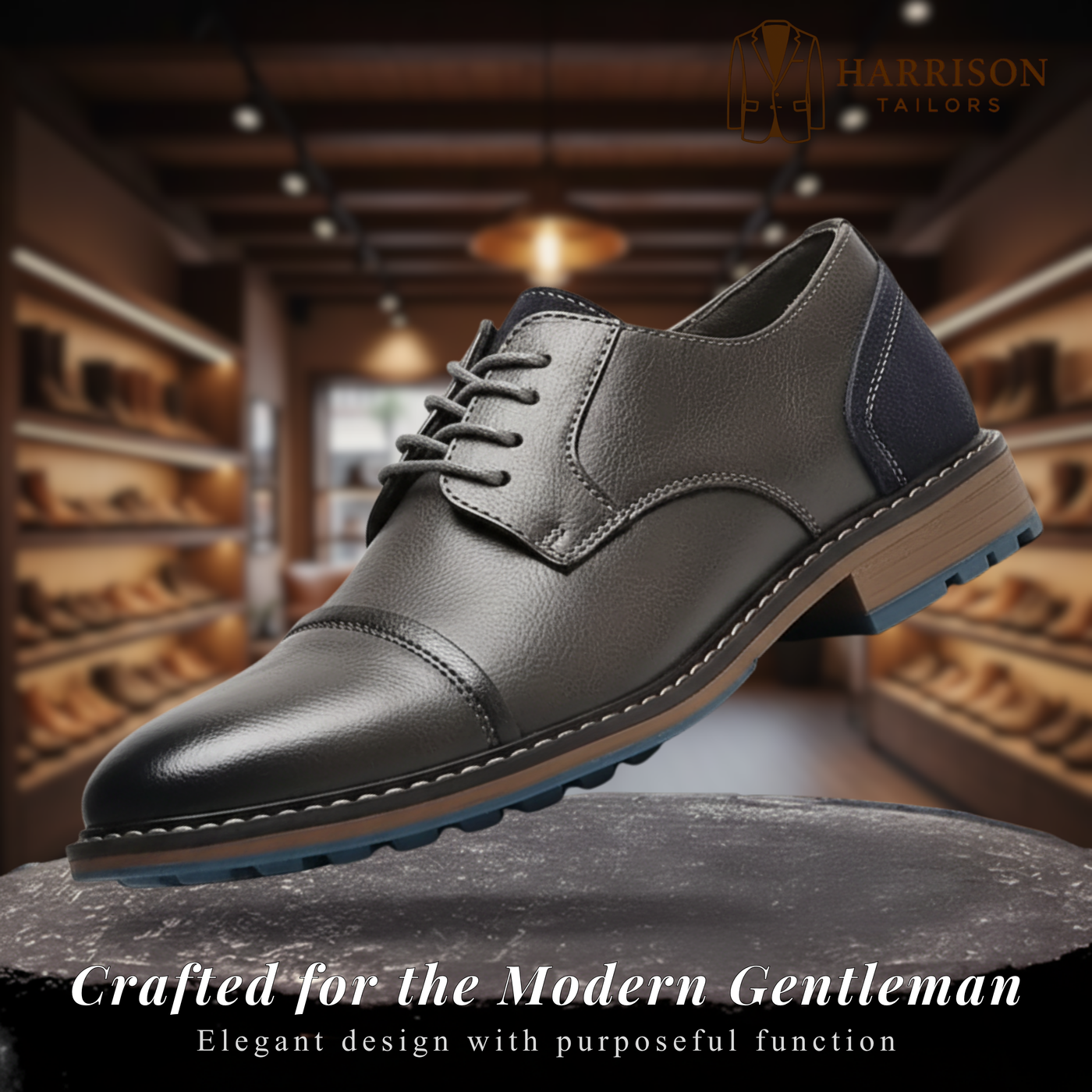 Nicholas | British Retro Lace-Up Derby Shoes