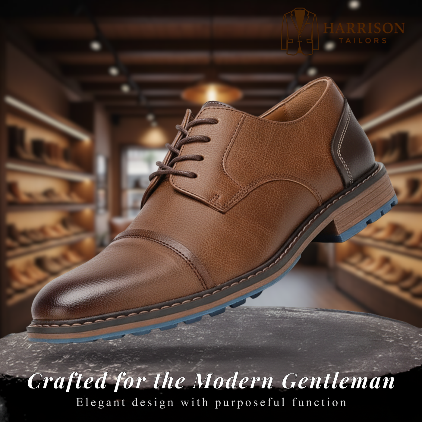 Nicholas | British Retro Lace-Up Derby Shoes