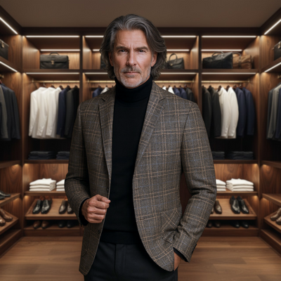 Peter | Tailored Plaid Jacket for Business