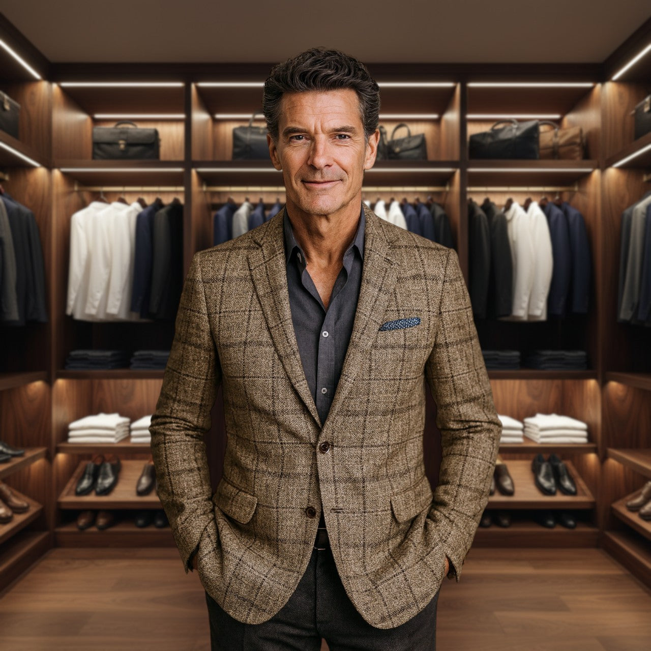 Monaco  | Premium Tailored Check Blazer