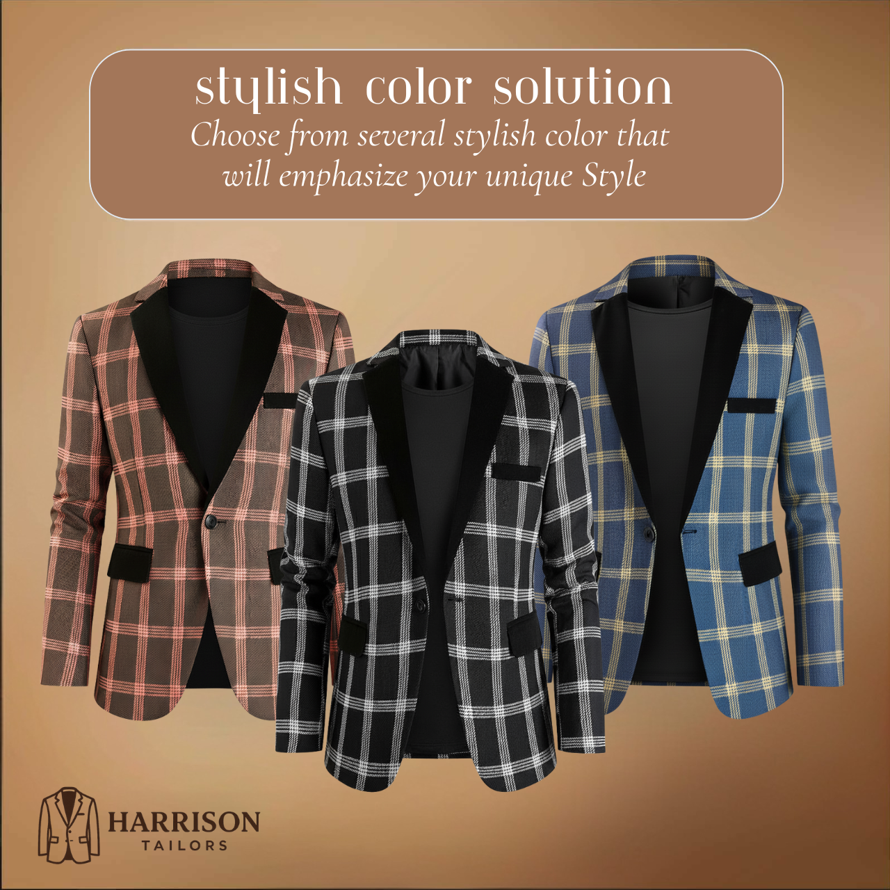 Ethan | Men’s Gentlemen's Plaid Blazer