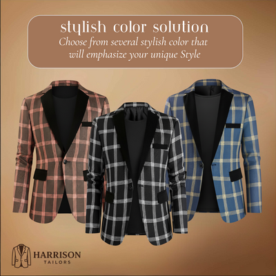 Ethan | Men’s Gentlemen's Plaid Blazer