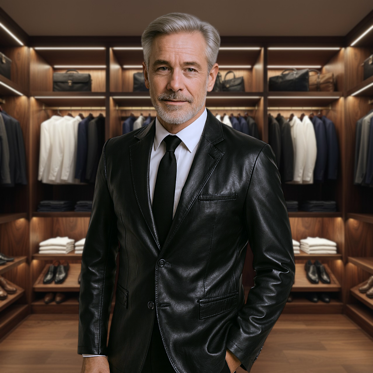 Blake | Italian-Inspired Tailored Leather Jacket