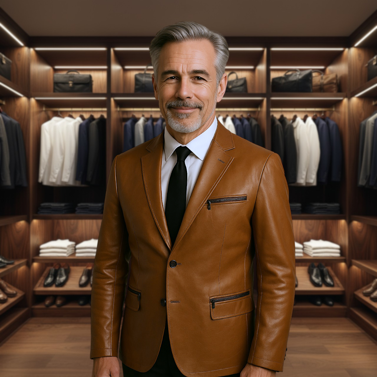 Blake | Italian-Inspired Tailored Leather Jacket