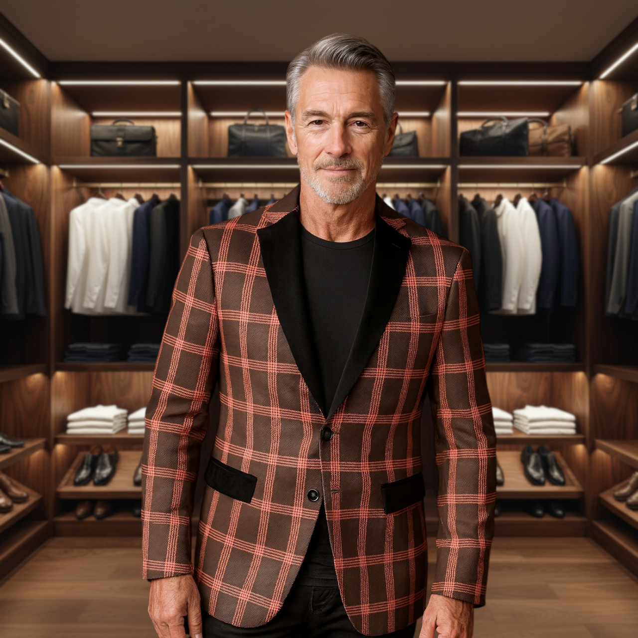 Ethan | Men’s Gentlemen's Plaid Blazer
