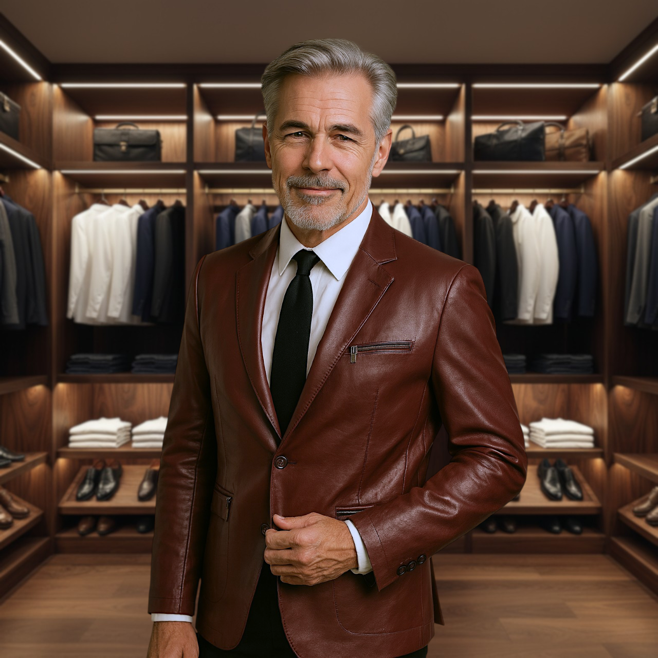 Blake | Italian-Inspired Tailored Leather Jacket