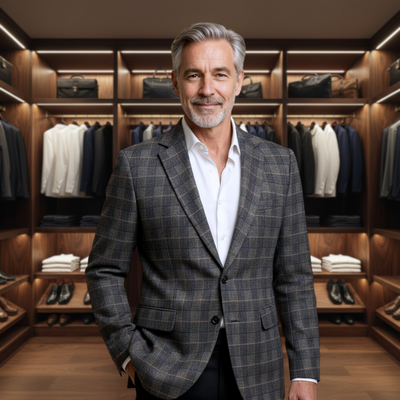 Adrian | British Plaid Suit Jacket