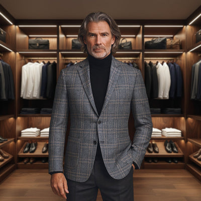 Peter | Tailored Plaid Jacket for Business