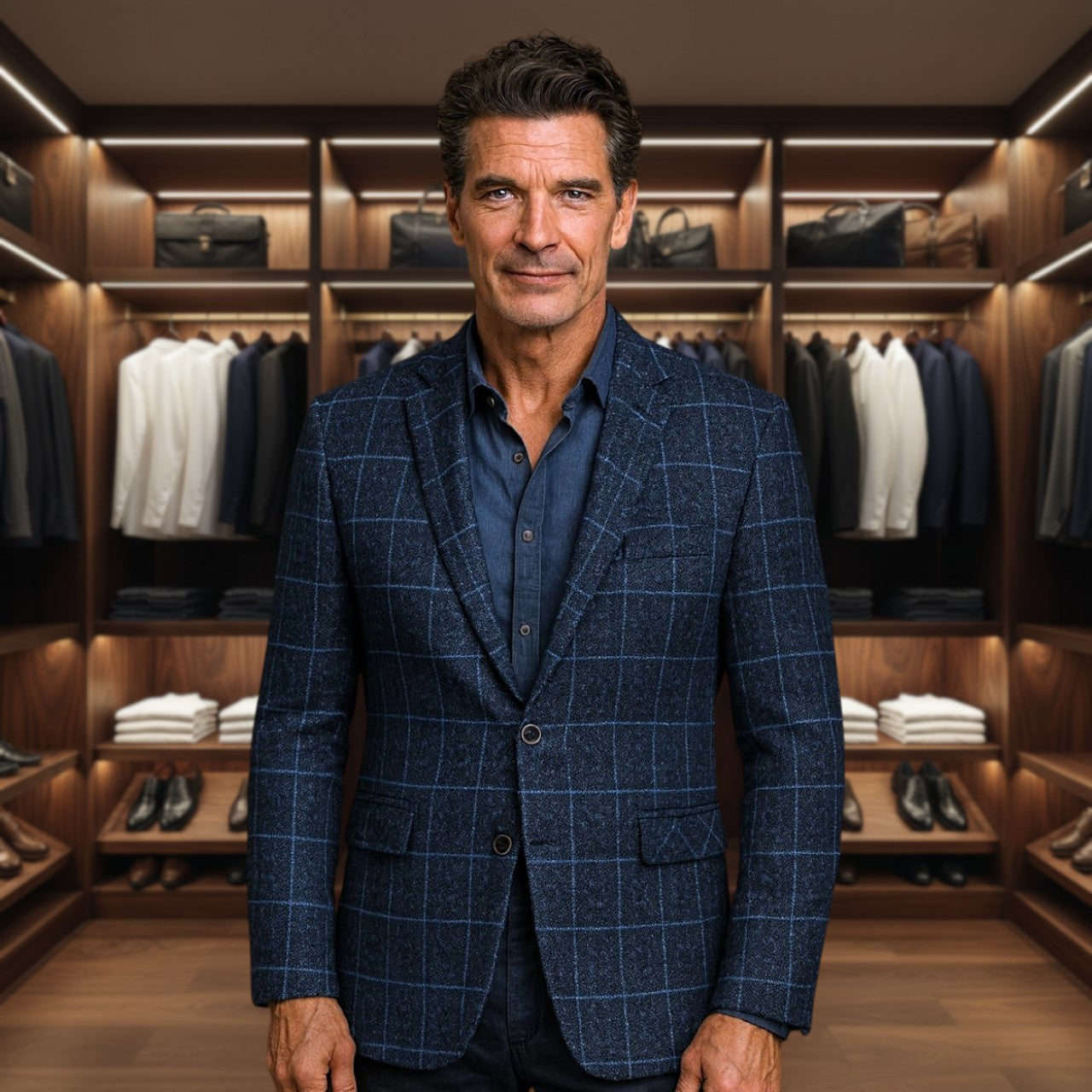 Monaco  | Premium Tailored Check Blazer