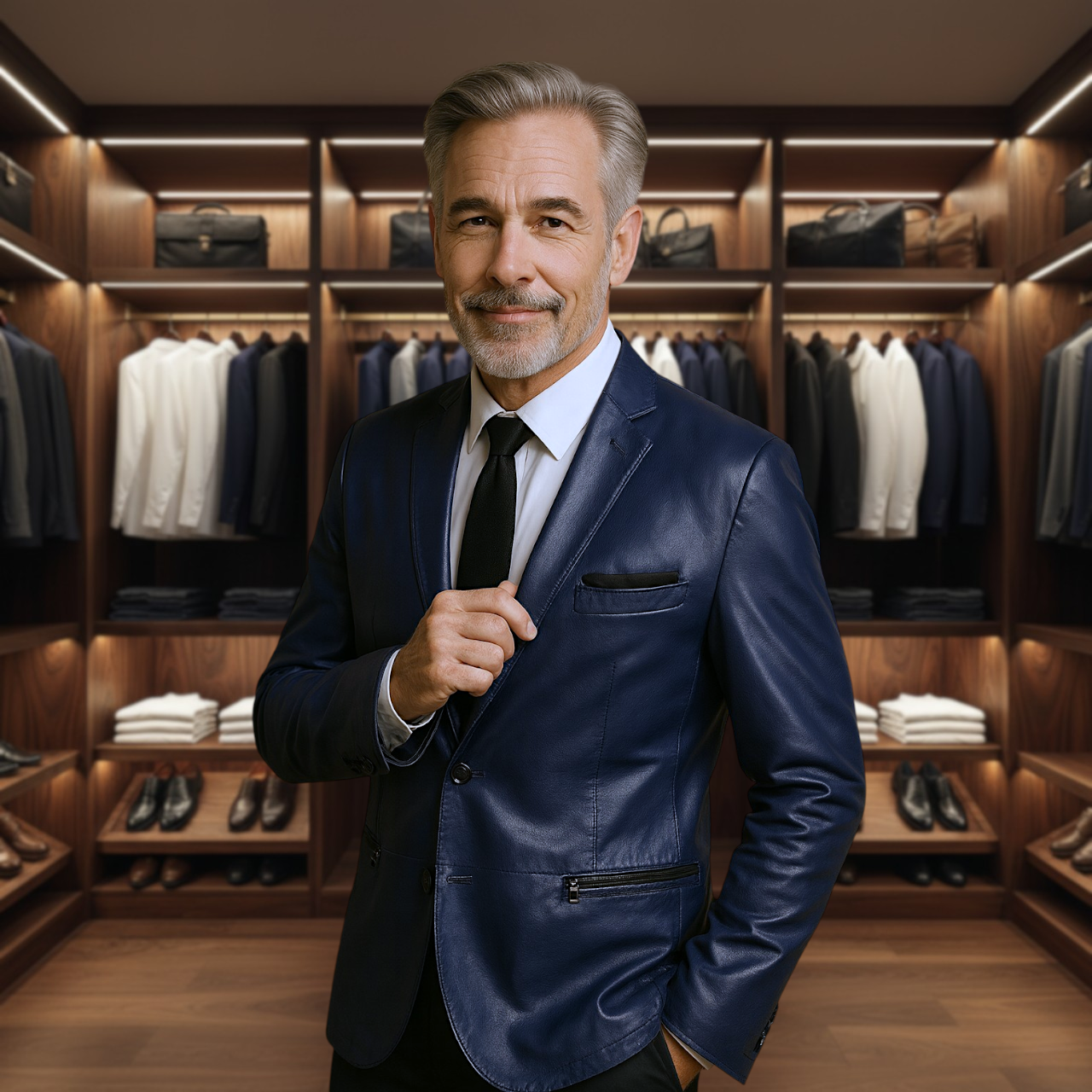 Blake | Italian-Inspired Tailored Leather Jacket