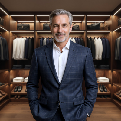 Adrian | British Plaid Suit Jacket